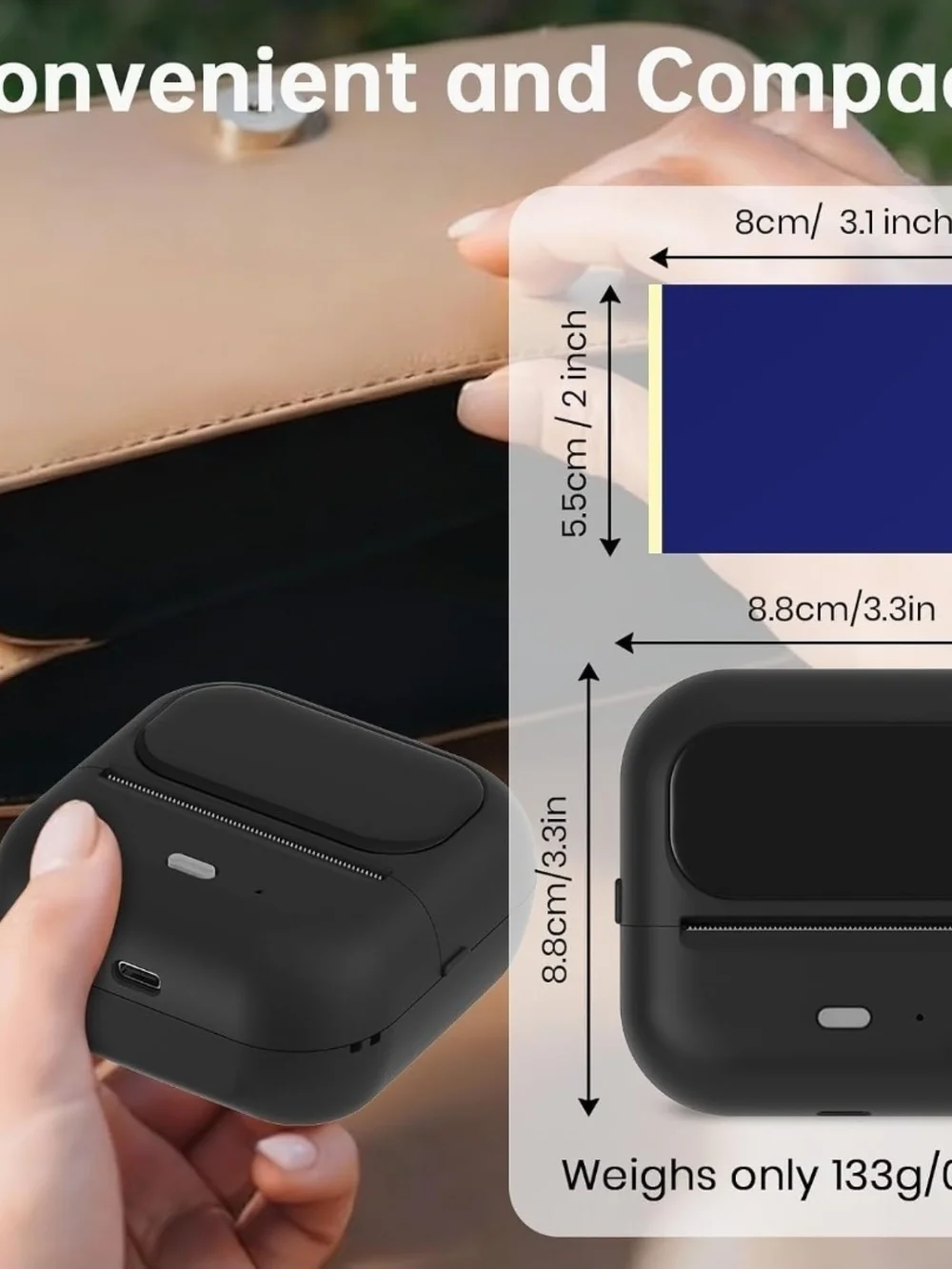 Mini Bluetooth Tattoo Stencil Printer